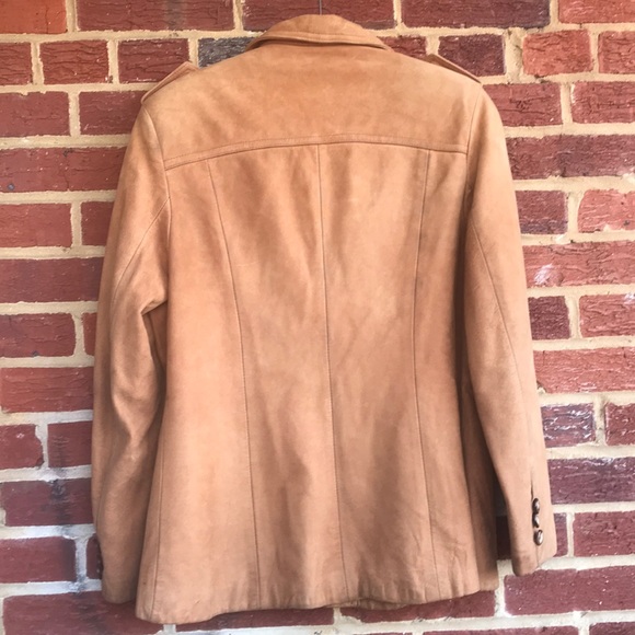 Georgetown Leather Design sz L Safari Style Coat - Picture 6 of 11